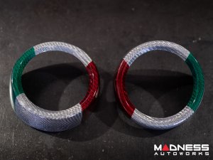 Alfa Romeo Stelvio Interior Air Vent Cover Trim Kit - Carbon Fiber - Front Only - set of 2 - Italian Theme - Feroce Carbon